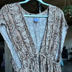 Kona Sol snakeskin kimono Beach cover up duster